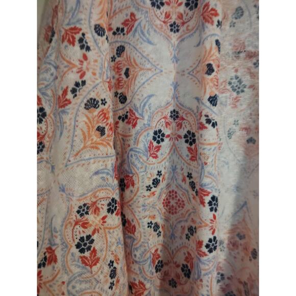 Torrid Women's Pink and White Floral Short Sleeve Sheer Maxi Kimono Size 1 - Picture 2 of 4